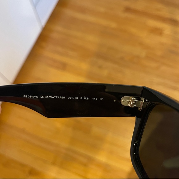Ray-Ban Polarized Mega Wayfarer, Polished Black - Picture 8 of 8